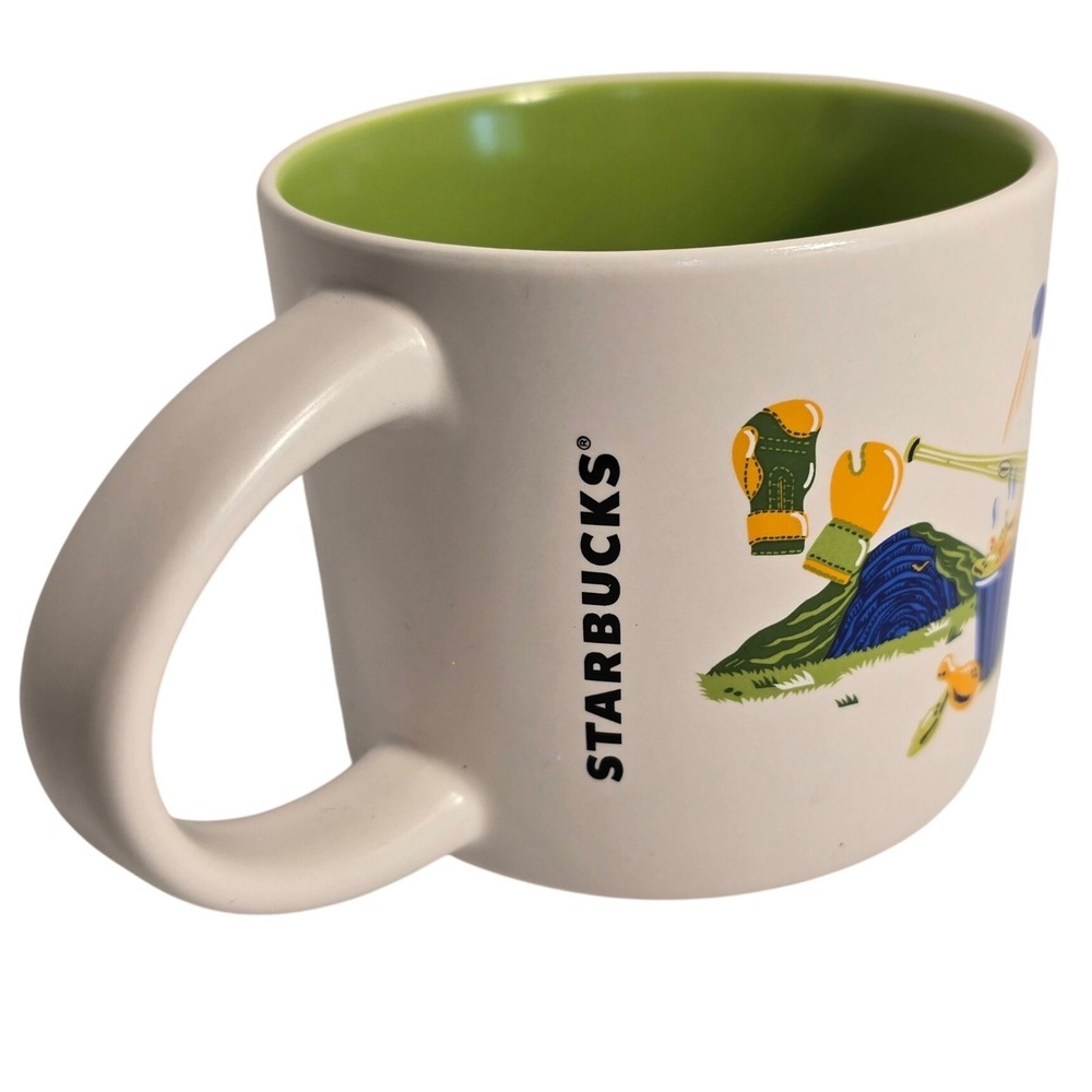 Starbucks Kentucky Been There Series Coffee Mug 14oz Green Interior Ceramic Cup
